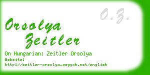 orsolya zeitler business card
